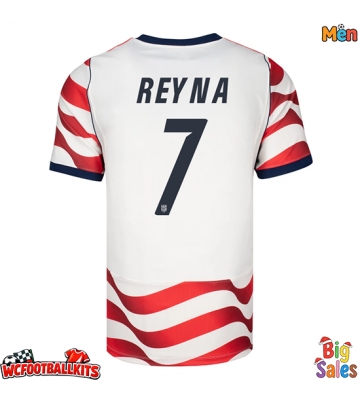United States Giovanni Reyna #7 Replica Home Stadium Shirt World Cup 2026 Short Sleeve